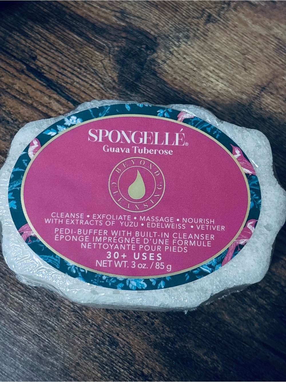 ❗️Spongellé Guava Tuberose Pedi-Buffer Foot Sponge NWT